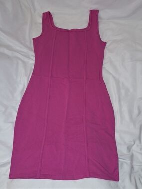 Hot Pink Mini Body Dress New with Tags Small